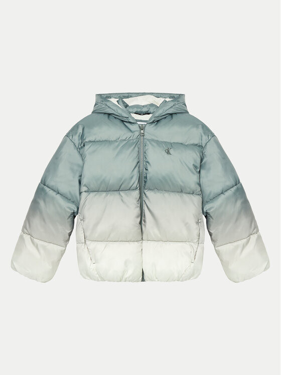 

Пуховик regular fit Calvin Klein, зеленый