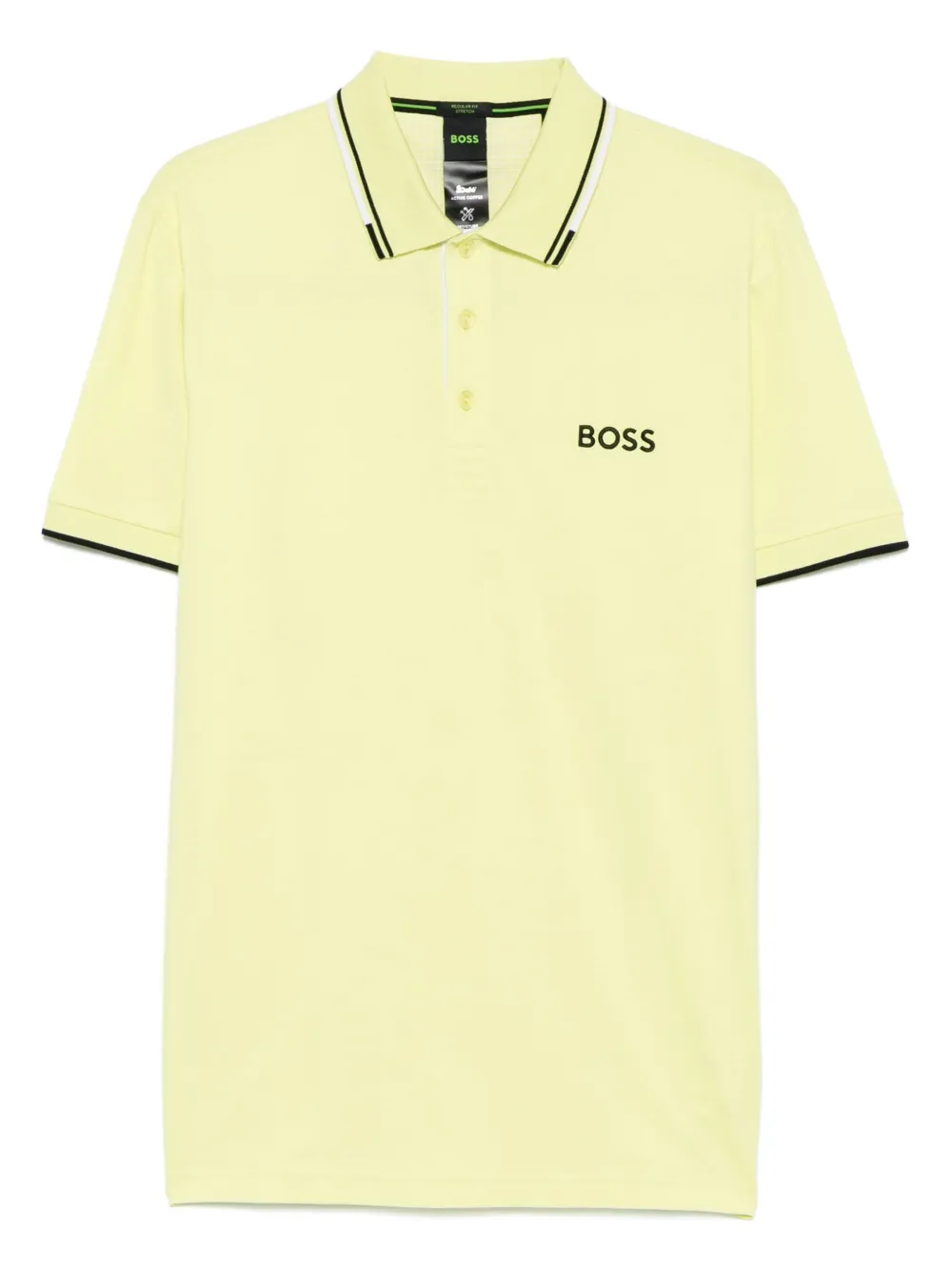

Рубашка поло с логотипом BOSS, желтый