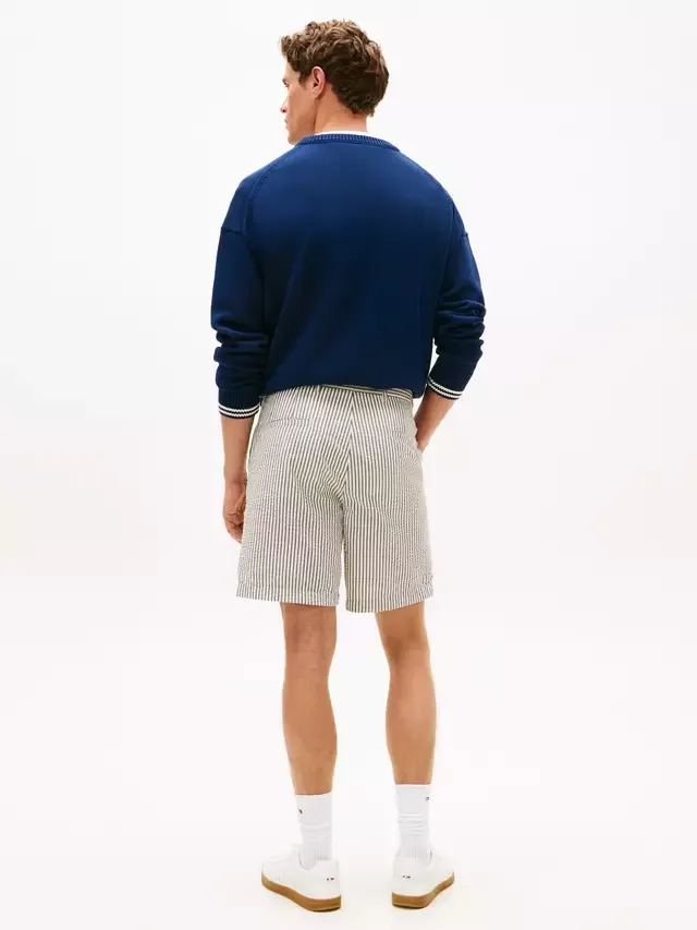 Шорты-чиносы Dover из фактурной ткани сирсакер, серые Tommy Hilfiger — фото 3