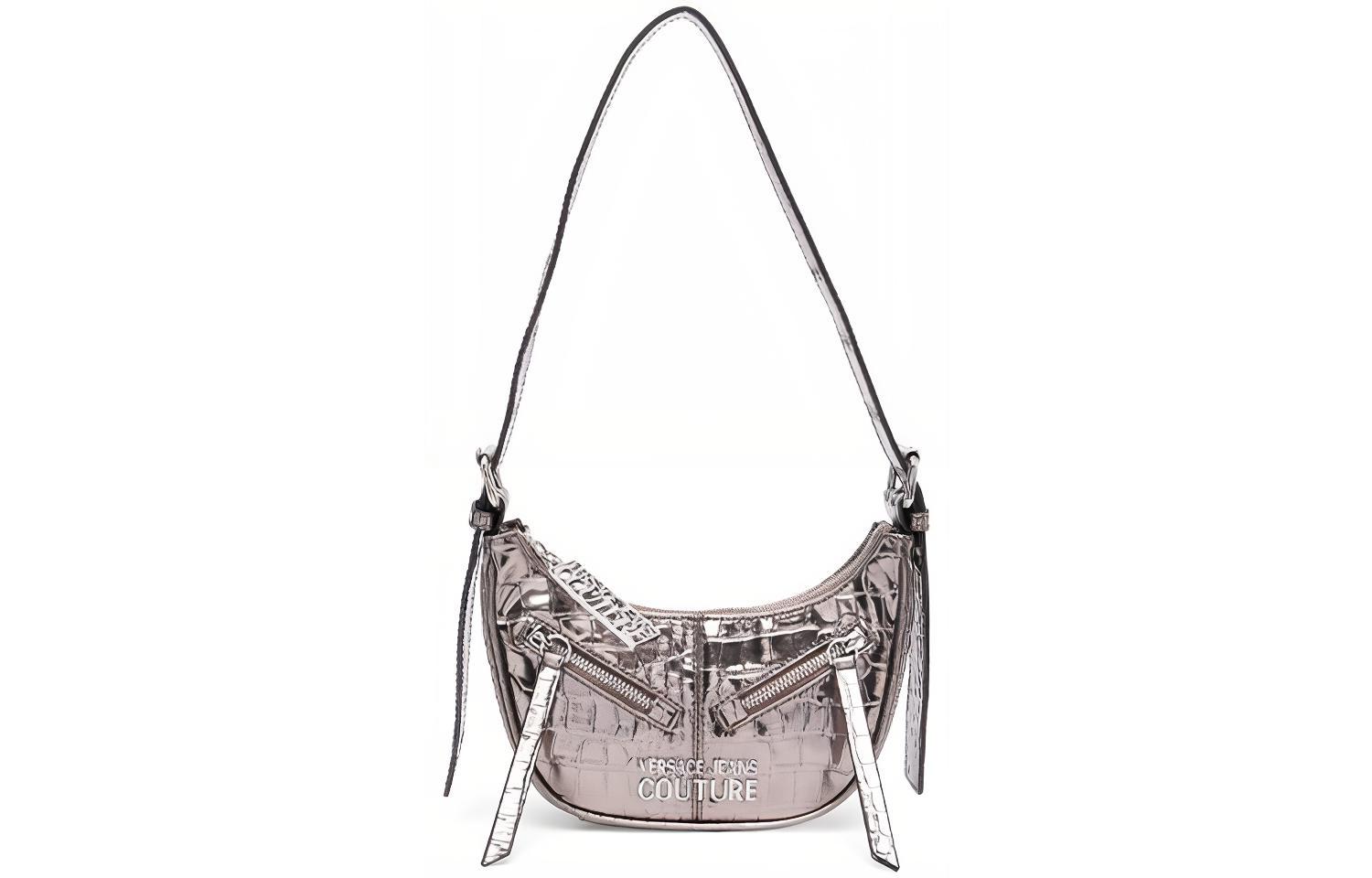 

Сумка из полиуретана, женская сумка через плечо Cannon Barrel Gray VERSACE JEANS COUTURE, Set (Bag+Dust Bag)