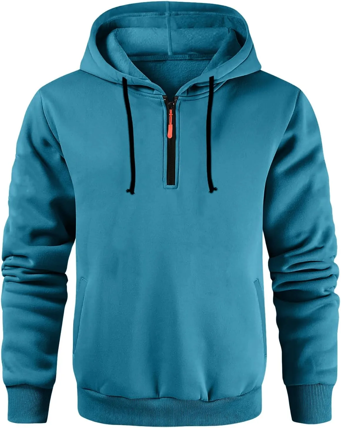 

GOFULY худи с четвертью молнией для мужчин Big And Tall, флисовая толстовка