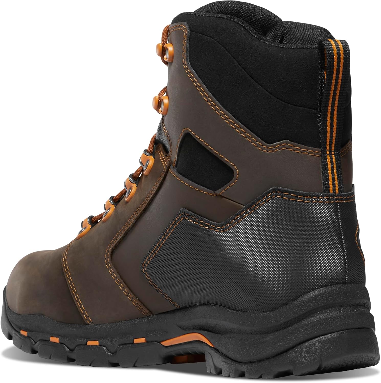 Мужские ботинки Danner Vicious с композитным носком 15 см - водонепроницаемая кожа с дышащей подкладкой Gore-Tex, система быстрого шнурования и подошва с каблуком против скольжения, оранжевый/коричневый — фото 2