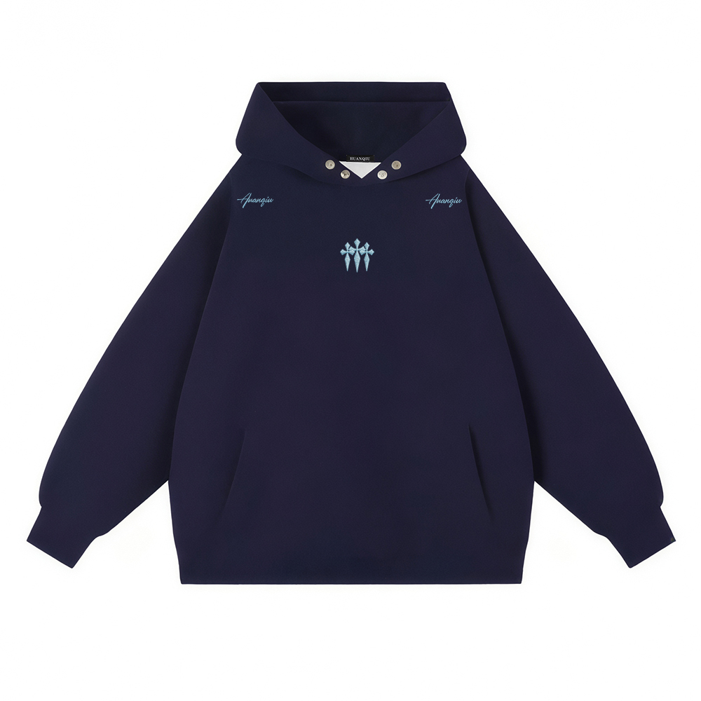 

Толстовка Unisex Hooded Thickened Heavyweight HUANQIU, темно-синий