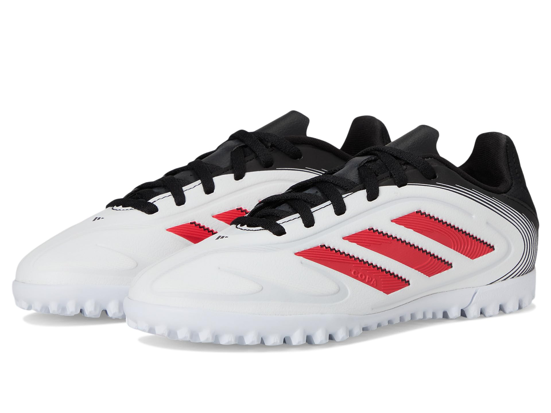 

Кроссовки adidas Kids Copa Pure 3 Club Turf Soccer Cleats, цвет White/Lucid Red/Black