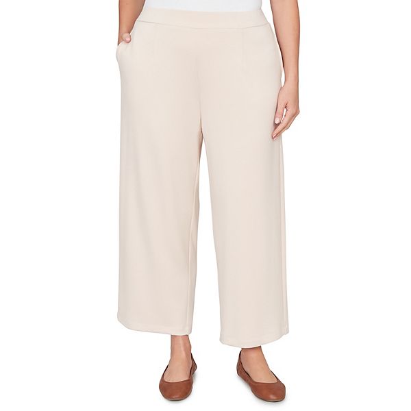 

Брюки Plus size Seville с широкими штанинами Alfred Dunner, Stone