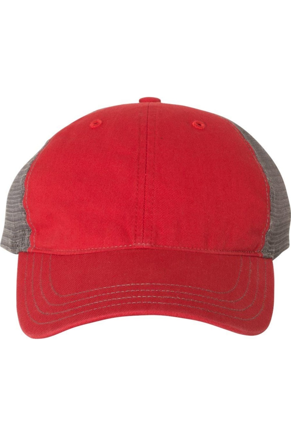 

Кепка дальнобойщика Richardson Garment-Washed, цвет red/ charcoal