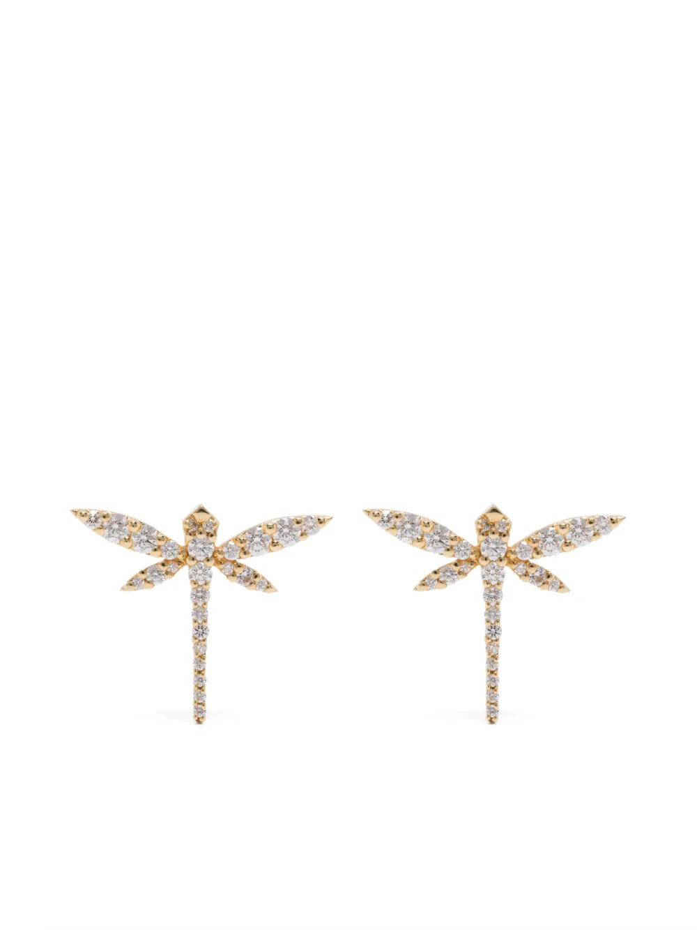 

Серьги Mini Dragonfly из желтого золота с бриллиантами Anapsara, золотой