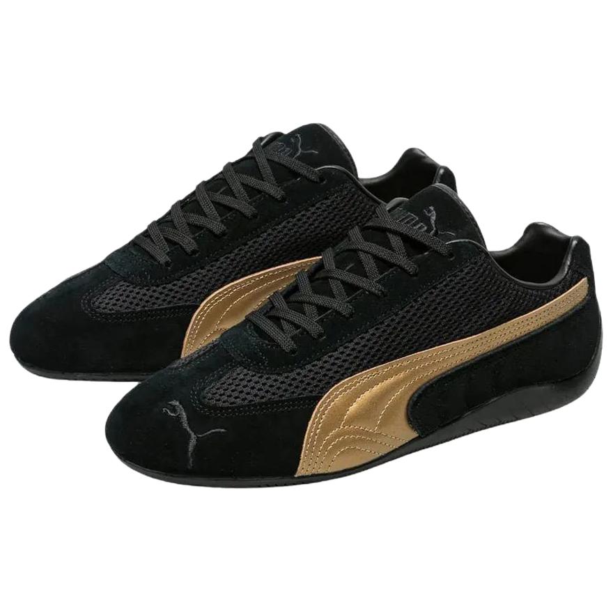 PUMA Скоростные кошки устойчивые к истиранию низкие повседневные туфли унисекс черный - черный, цвет Black — фото 2