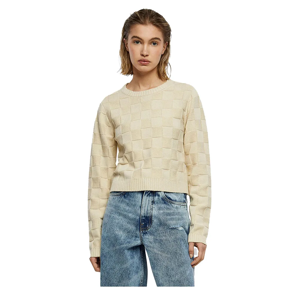 

Свитер Urban Classics Check Knit, бежевый