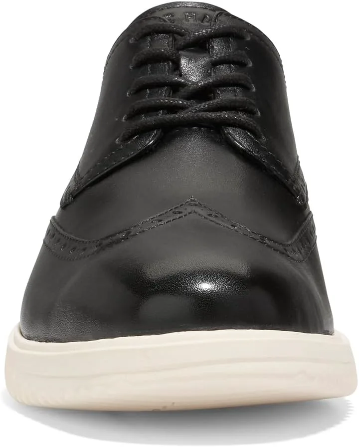 Мужские оксфорды Cole Haan Great Jones с крыльями, черный/слоновая кость — фото 2