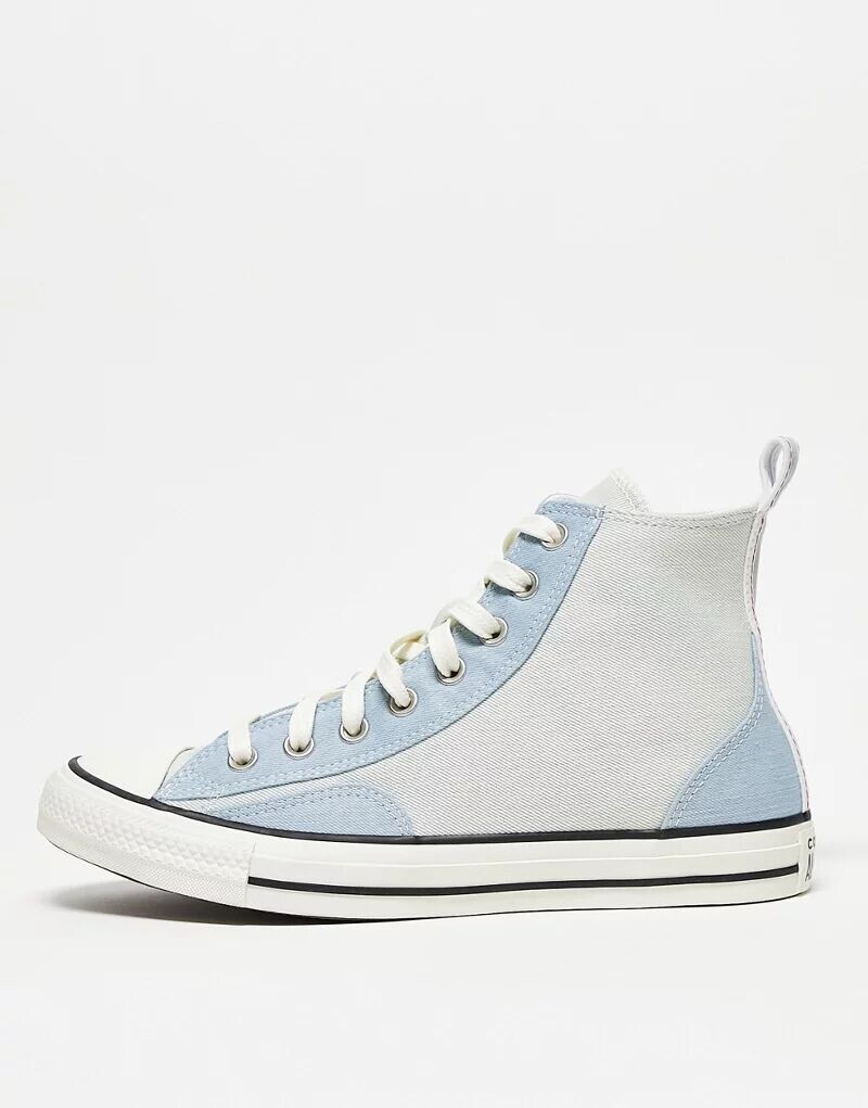 

Синие джинсовые высокие кроссовки до щиколотки Converse Chuck Taylor All Star Hi, Синий, Синие джинсовые высокие кроссовки до щиколотки Converse Chuck Taylor All Star Hi