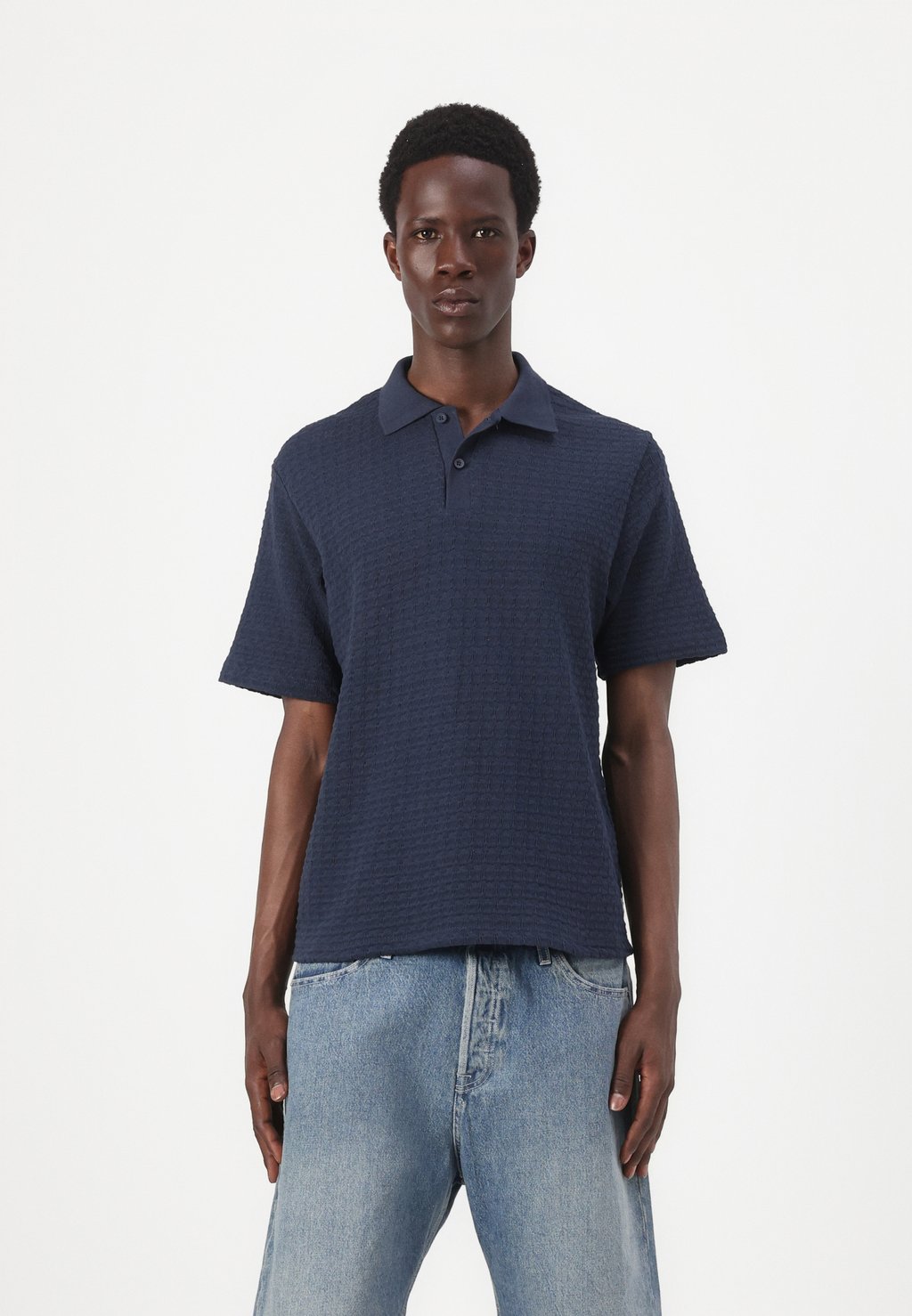 

Рубашка поло JPRKINSLEY Jack & Jones PREMIUM, темно-синий