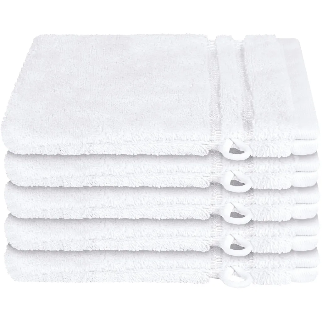 

Мочалка Milano в наборе из 5 штук с тканой каймой Schiesser, белый