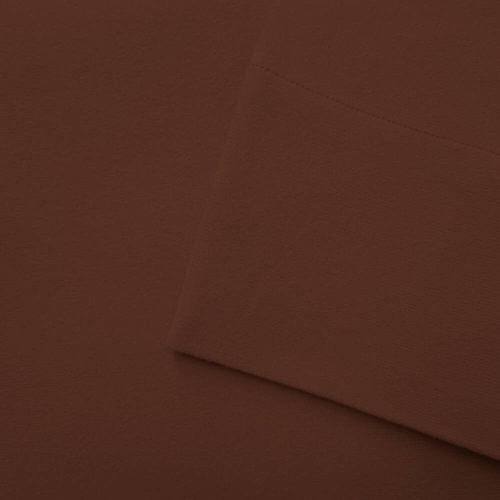 

Комплект простыней с глубокими карманами Micro Flannel, цвет Chocolate