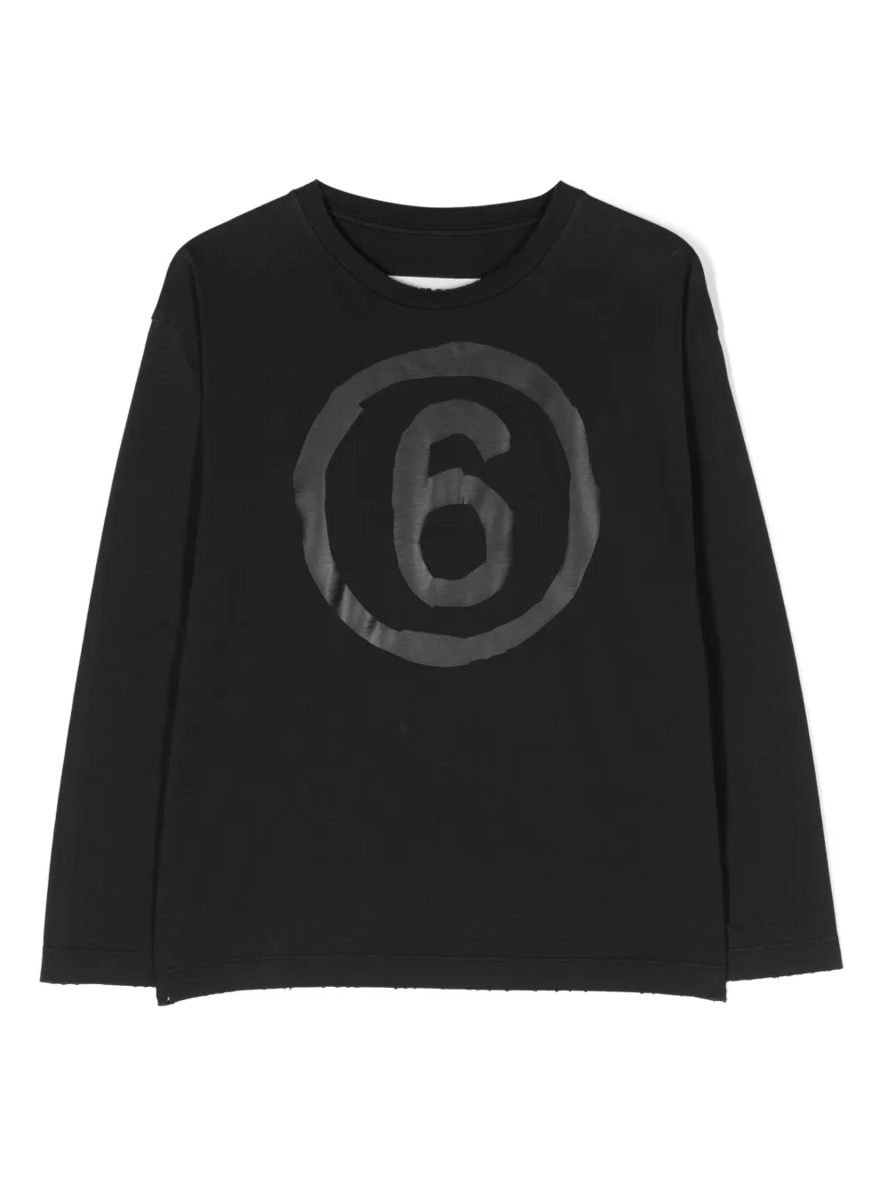 

Джемпер с логотипом MM6 Maison Margiela Kids, черный