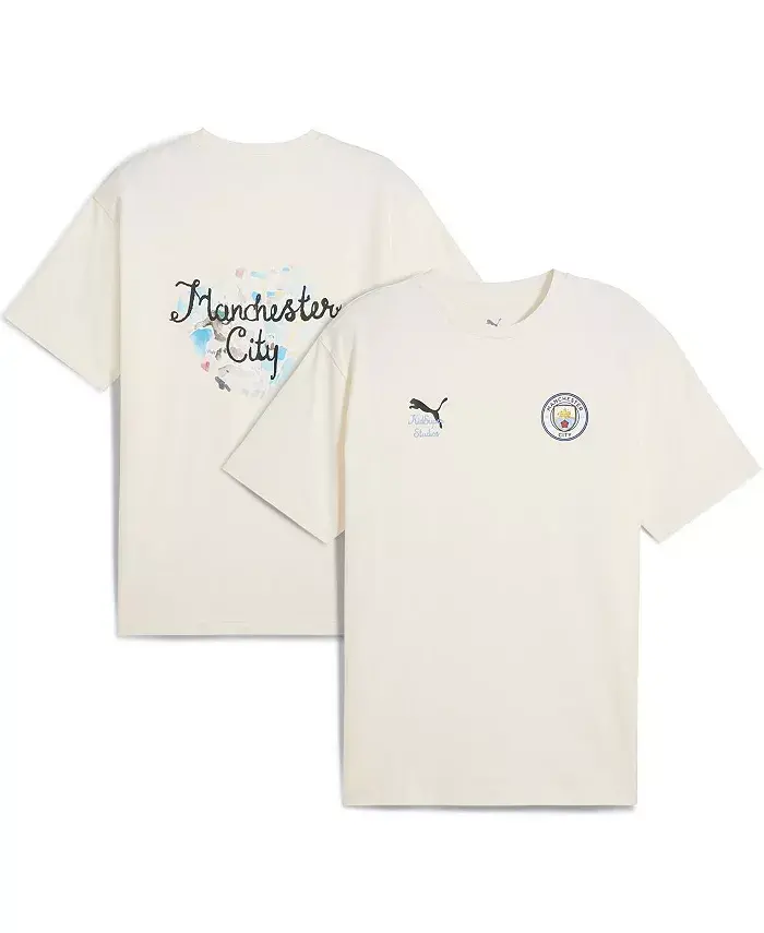 

X KidSuper Мужская белая футболка с принтом Manchester City 2025 FIFA Club World Cup Puma