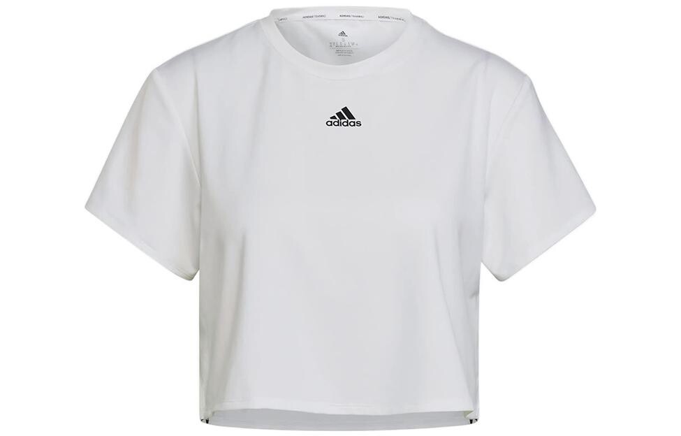 

Женский укороченный топ adidas, Белый