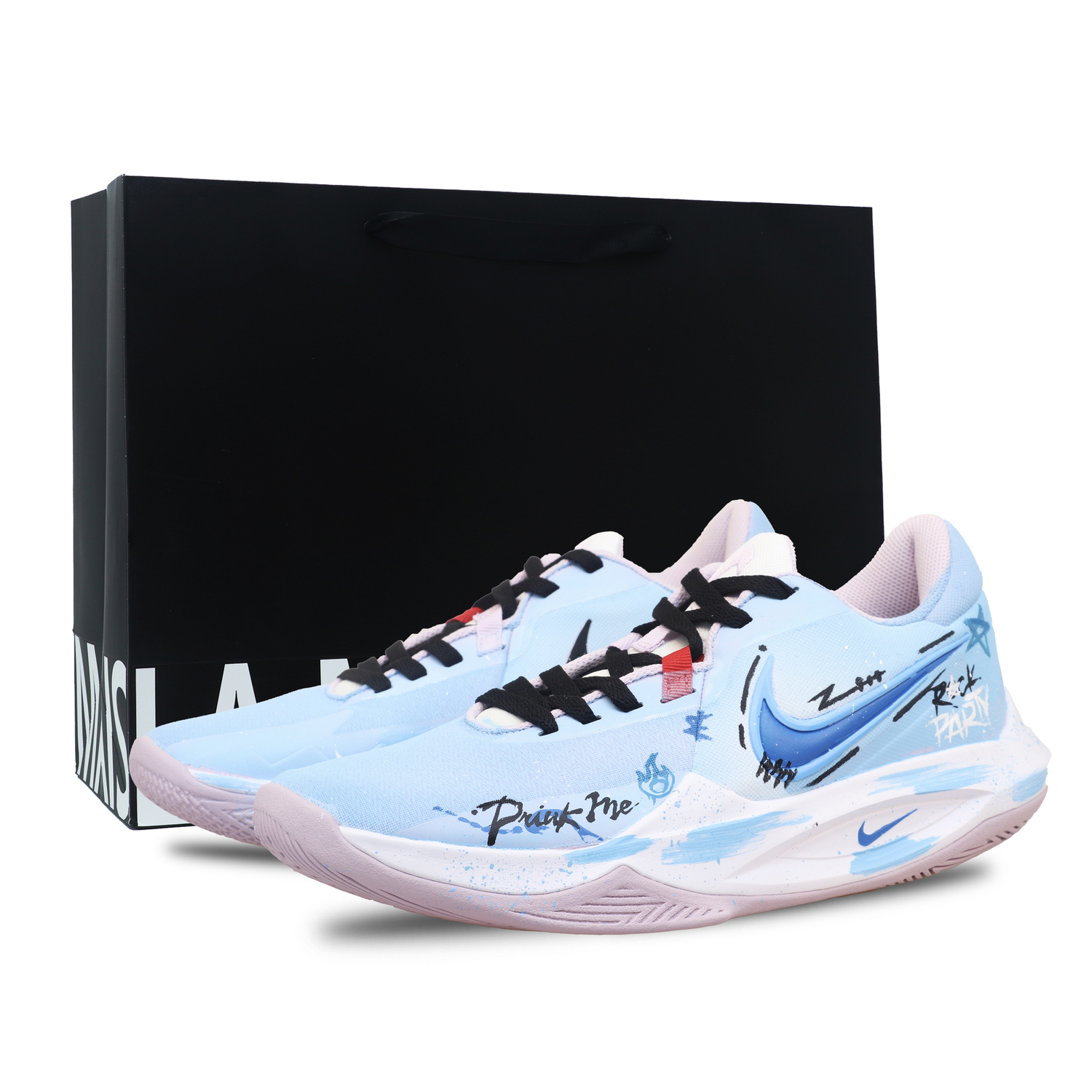 

Nike Precision 6, амортизация, устойчивость к истиранию, дышащий, полное покрытие, низкие баскетбольные кроссовки men's blue