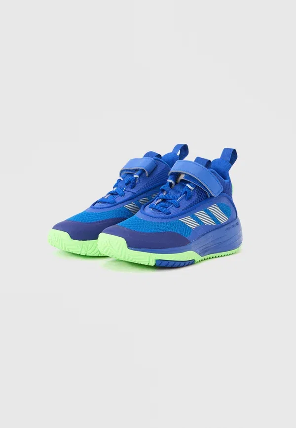 Кроссовки баскетбольные Adidas Performance Ownthegame 3.0, прозрачно-голубой/серебристый/лаймовый — фото 2