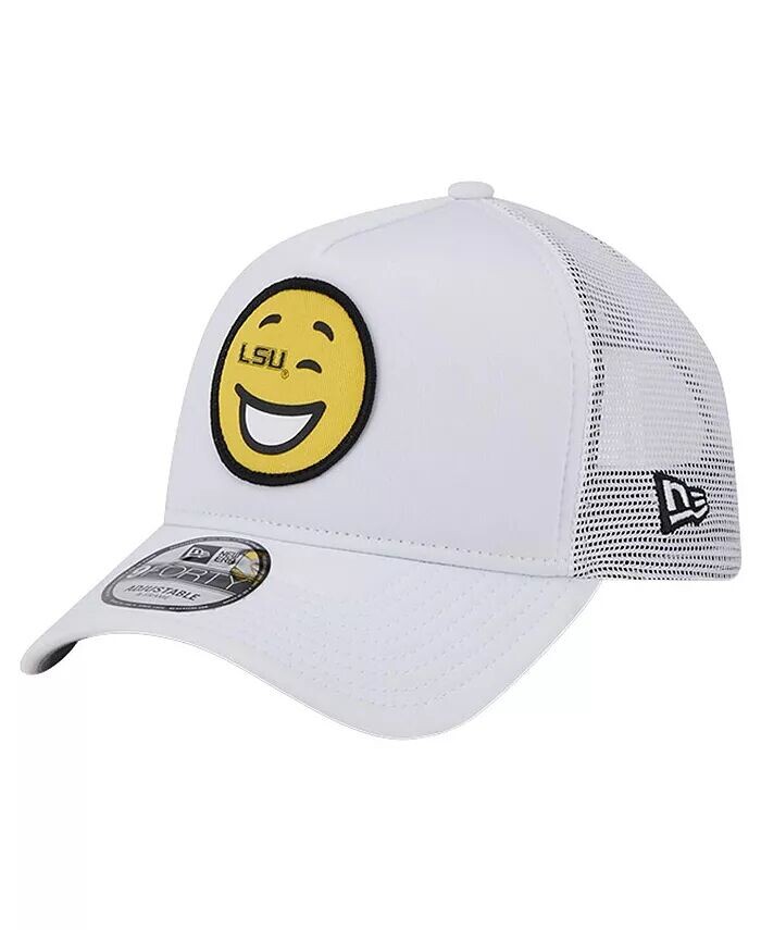 

Мужская белая регулируемая шапка LSU Tigers Wink Foam Trucker New Era, белый