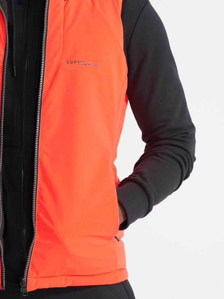 Superdry Двусторонний жилет оранжевого цвета — фото 3
