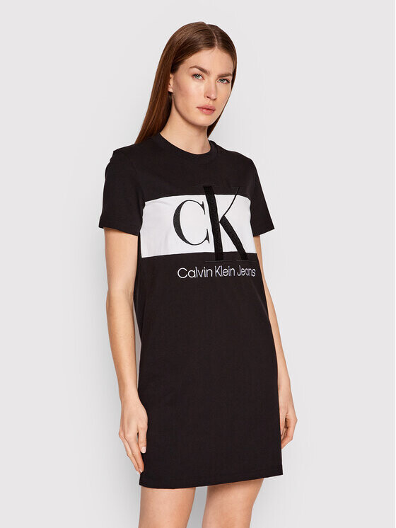

Платье на каждый день, стандартного кроя Calvin Klein, черный