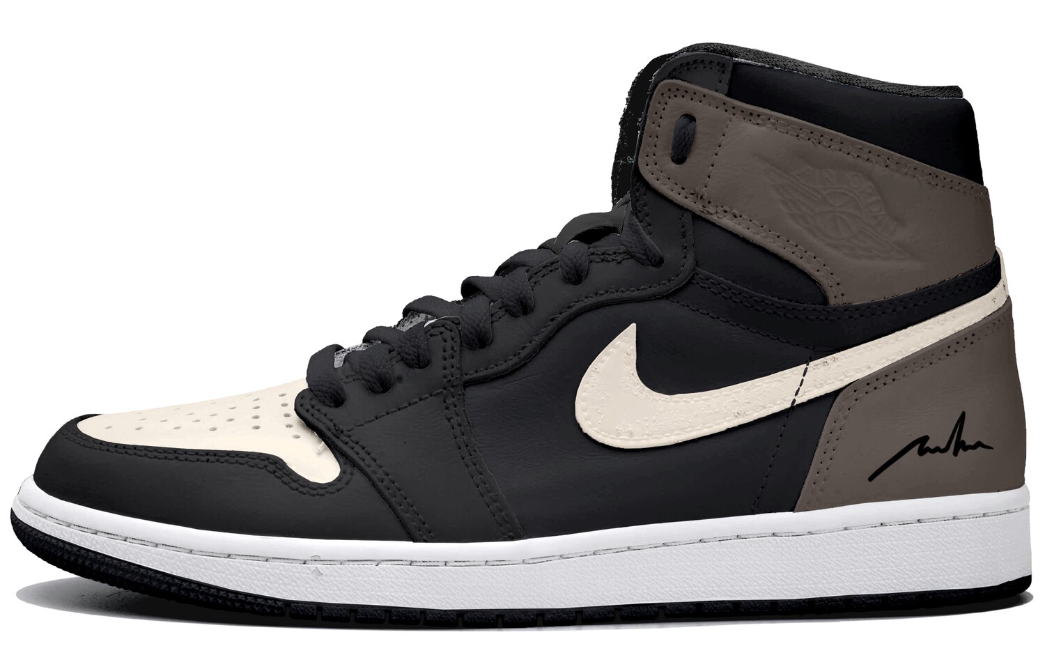 

Баскетбольные кроссовки Air 1 Vintage Men High Top Black/Brown Jordan
