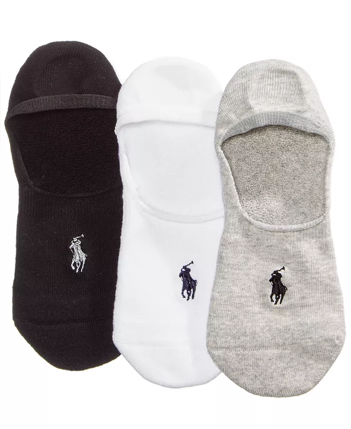 

Мужские носки для кроссовок, 3 пары Polo Ralph Lauren, серый