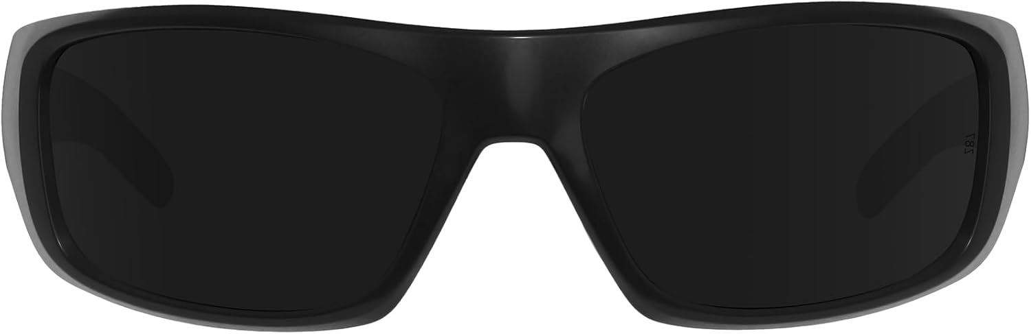 

Спортивные солнцезащитные очки MAXJULI XL Z87 для мужчин и женщин с большой головой, сверхлегкие, из материала TR90, с защитой от УФ-излучения UV400, модель 8700, Black/Super Dark