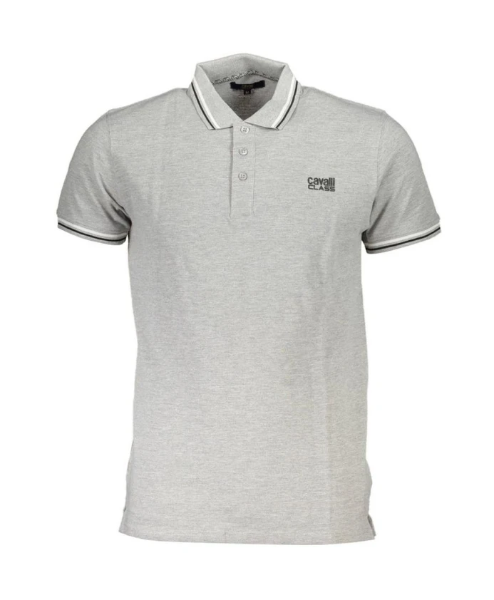 

Коричневая рубашка-поло с контрастными деталями Cavalli Class, коричневый