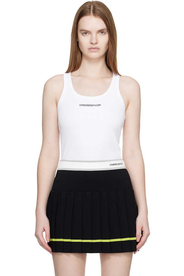 

Ребристый топ Casablanca, белый