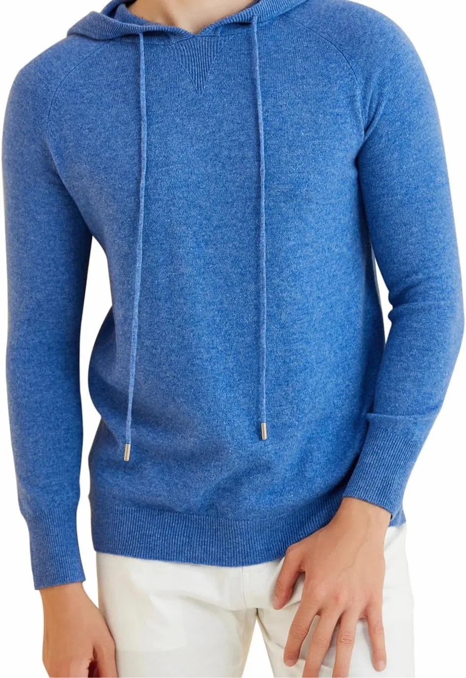 Мужской свитер с капюшоном, Wool, Star Blue