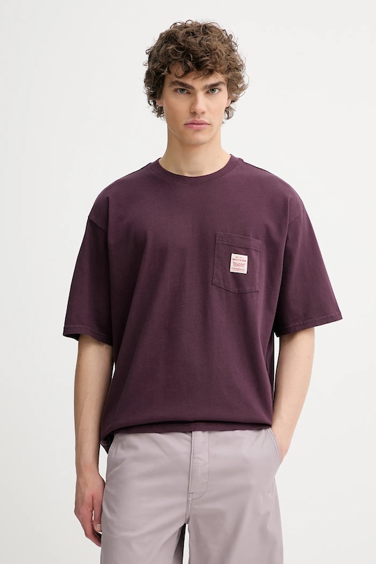 

Хлопковая футболка Levi'S, фиолетовый