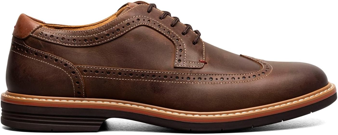 Мужские оксфорды Florsheim Norwalk с крыльями, коричневый — фото 2