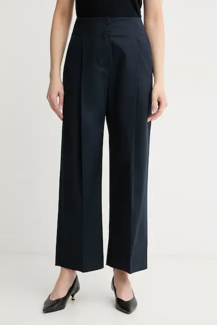 Широкие брюки relaxed fit BOSS, синий