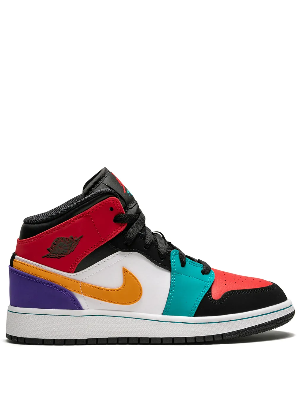 

Кроссовки Air Jordan 1 Mid Jordan Kids, черный