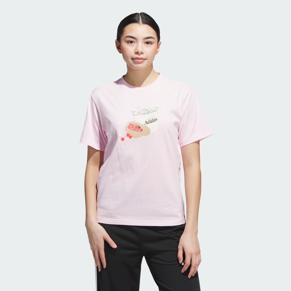 

Футболка Adidas Farmers Market Graphic Tee, цвет Clear Pink