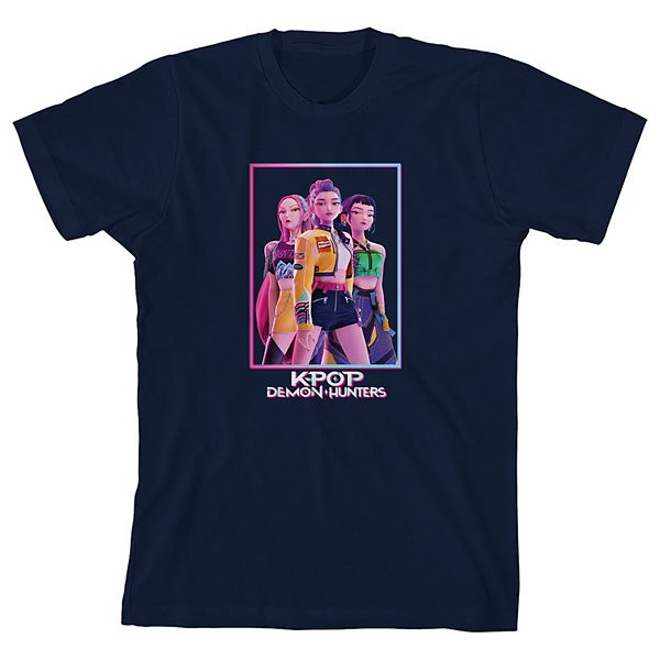 

Футболка с принтом Girls 4-16 K-pop Demon Hunters Licensed Character