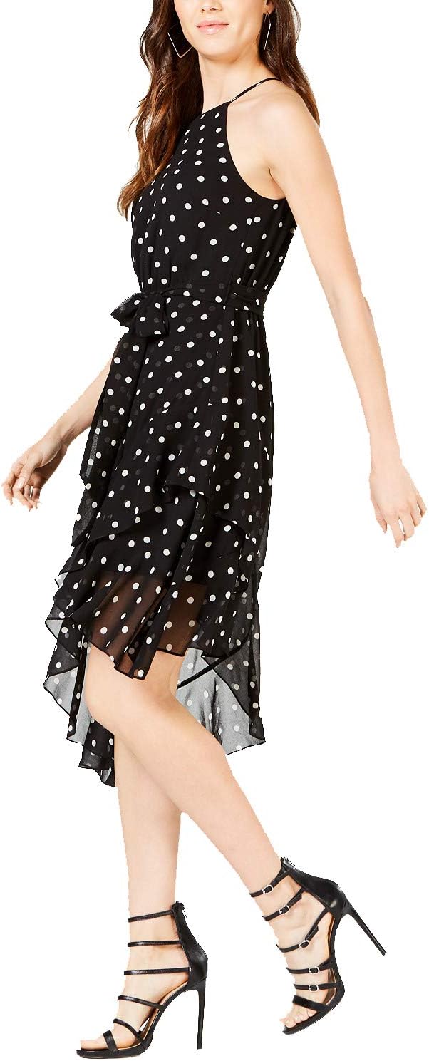 

Платье Guess Cecilia асимметричное в горошек, Medium Dot Print Black