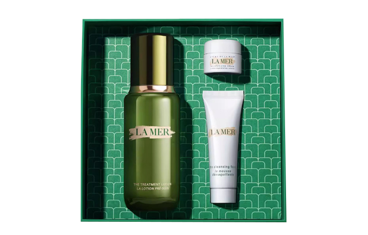 

HAILANZHIMI набор для ухода за кожей с эссенцией, кремом и очищающим средством успокаивающее увлажняющее очищение 30мл+100мл+15мл LA MER