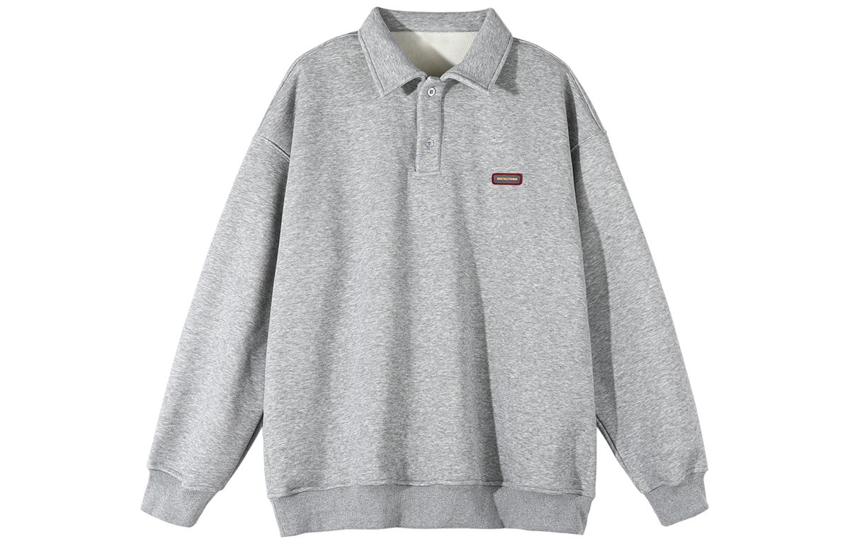 

Свитшоты Unisex Lapel Moderate Heavyweight BEETLE TOWN, светло серый[fleece-lined]