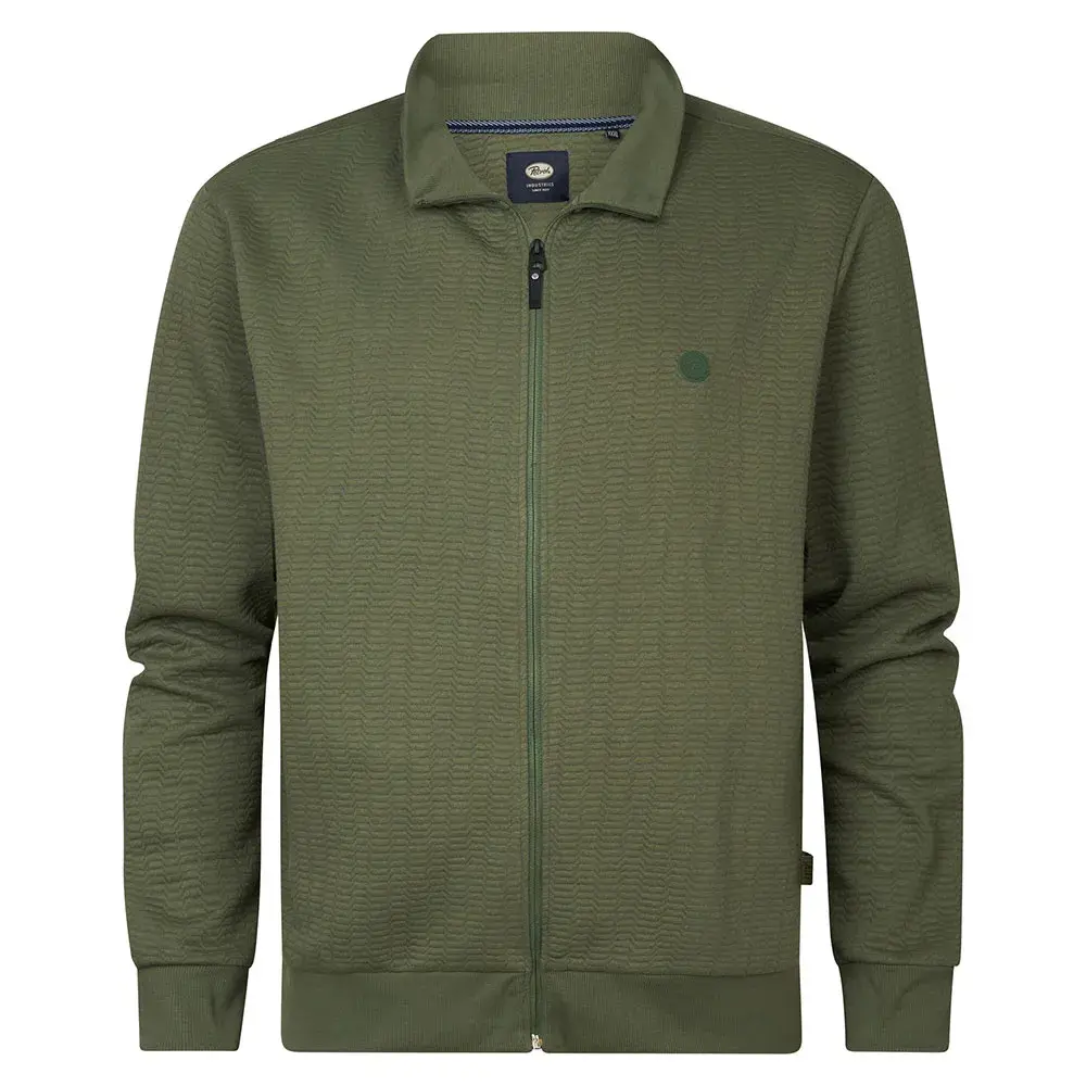 

Толстовка Petrol Industries M-1050-SWC3330 Plus Size full zip, зеленый