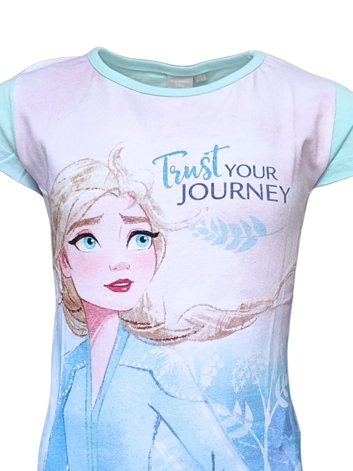Футболка Disney Frozen светло-голубого цвета — фото 3