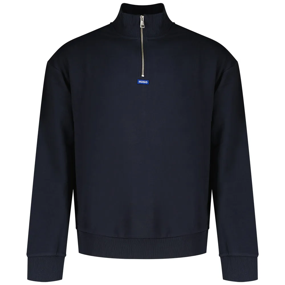 

Толстовка HUGO Neeler 10249110 01 half zip, синий