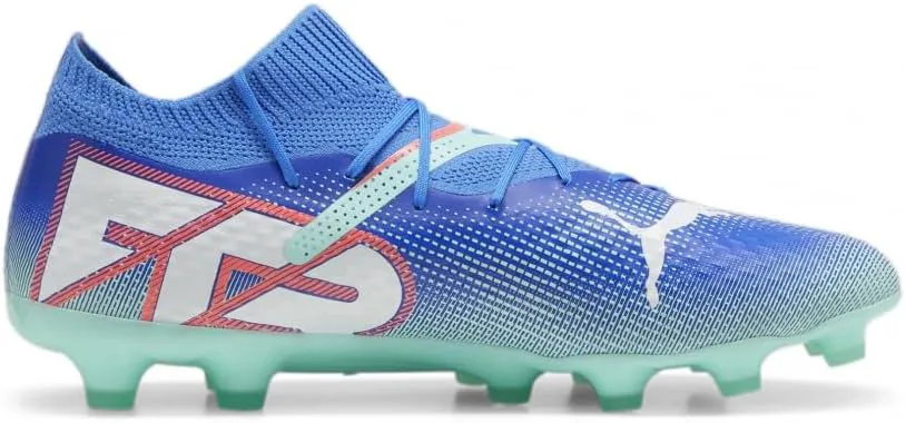 Мужские футбольные бутсы PUMA для грунта и искусственной травы, белый/мятный — фото 2