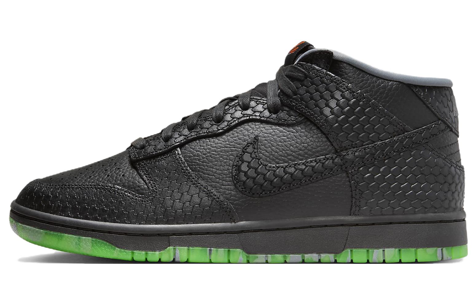 

Кроссовки Dunk Mid Premium 'Halloween' Nike, черный/зеленый