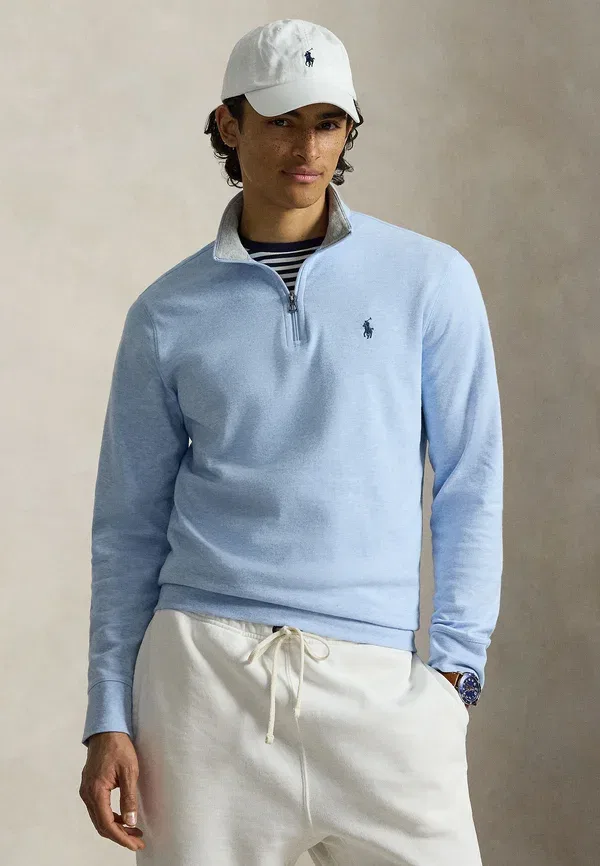 Джемпер поло с четверть-застежкой Polo Ralph Lauren, синий