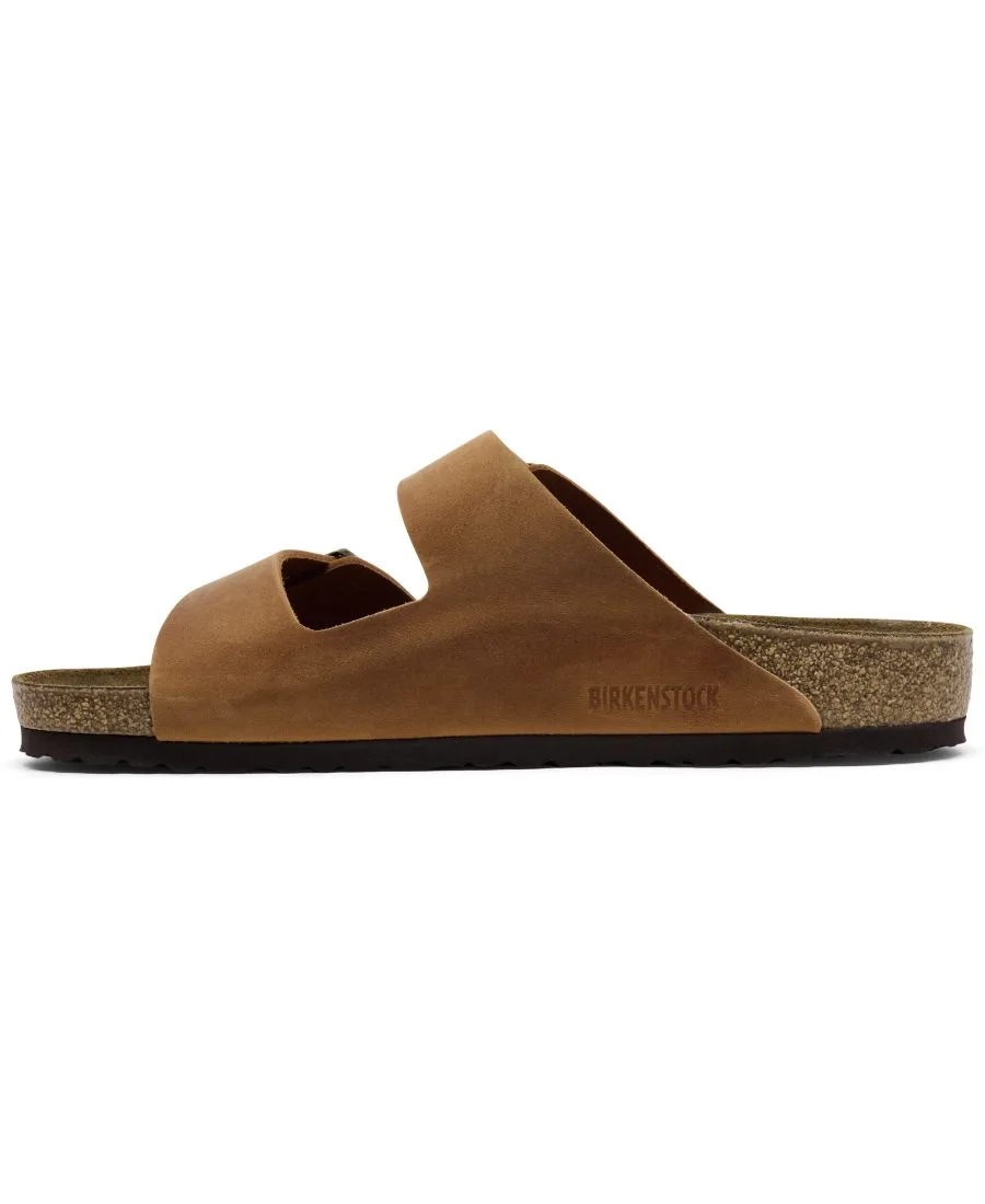 Мужские кожаные сандалии Arizona с двумя ремешками от Finish Line Birkenstock, cognac коричневый — фото 2