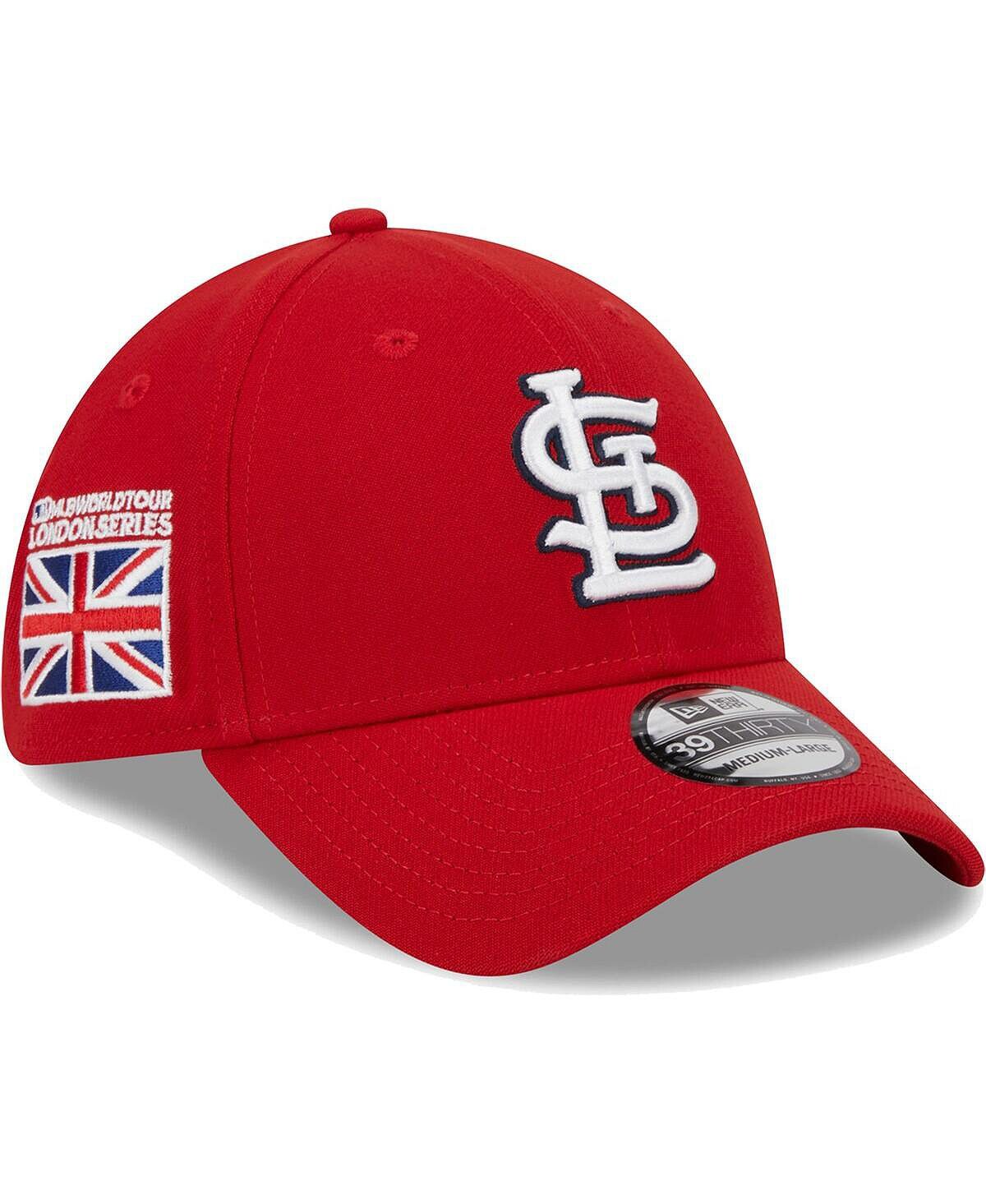 

Мужская красная кепка с флагом St. Louis Cardinals 2023 MLB World Tour: London Series 39THIRTY Flex Hat New Era