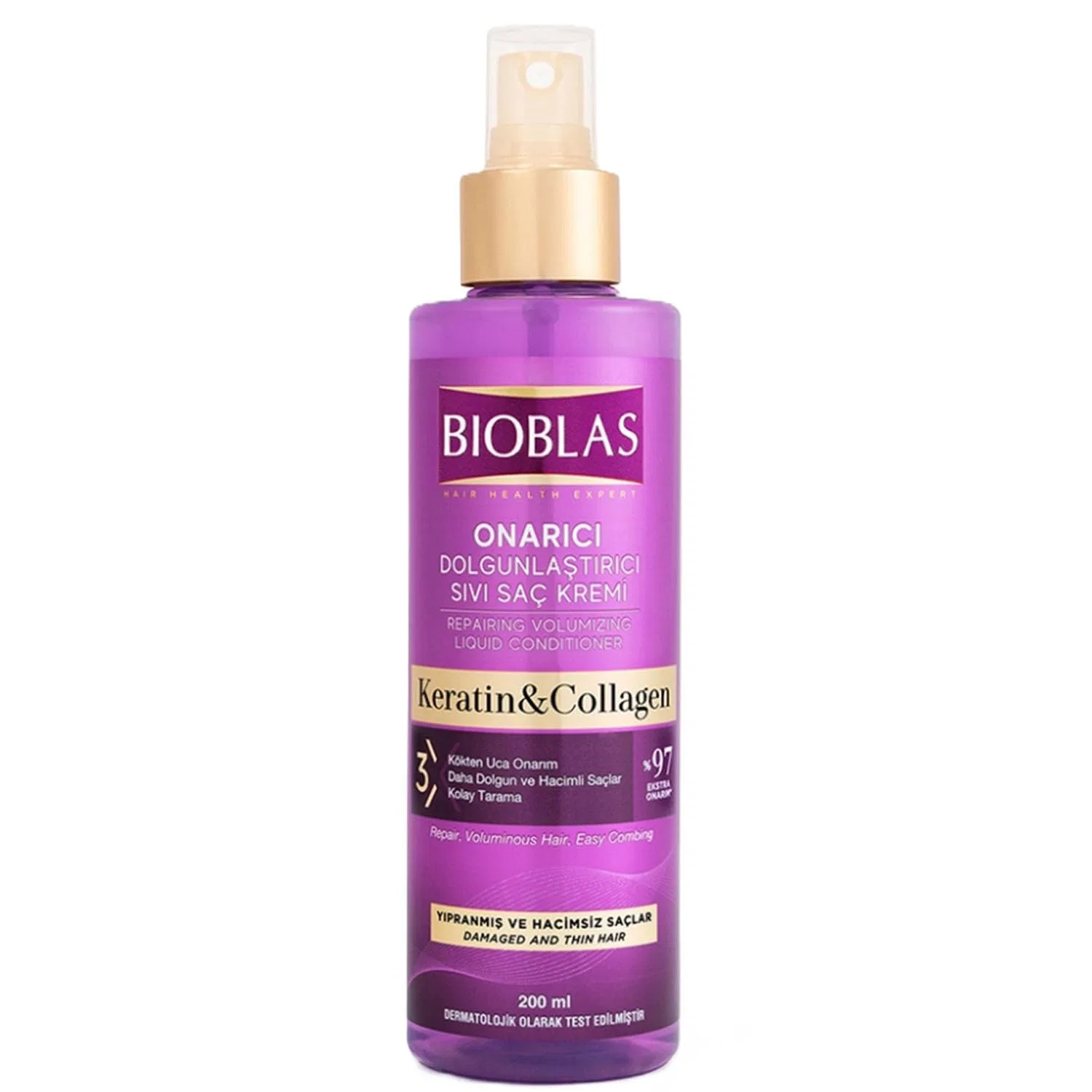 Жидкий кондиционер с кератином и коллагеном «Repairing Liquid Conditioner» от Bioblas